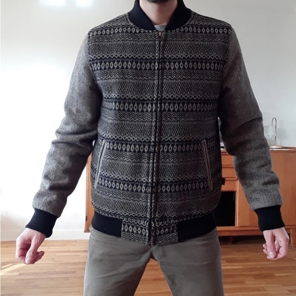 Bellfield bomber jacket grey/black size small - Picture 11 of 11